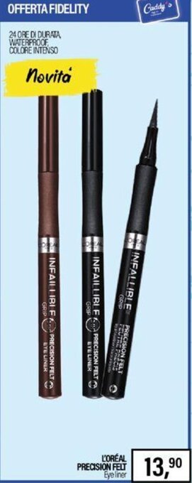 Caddy's L'ORÉAL PRECISION FELT Eyeliner offerta