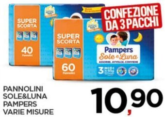 Interspar PANNOLINI SOLE&LUNA PAMPERS VARIE MISURE offerta