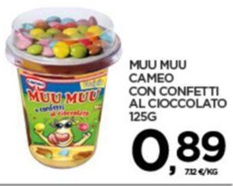 Interspar MUU MUU CAMEO CON CONFETTI AL CIOCCOLATO 125G offerta