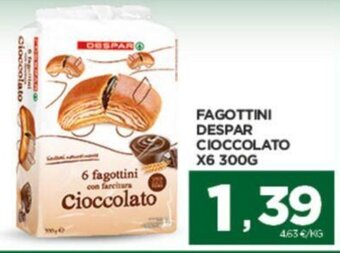 Interspar FAGOTTINI DESPAR CIOCCOLATO X6 300G offerta