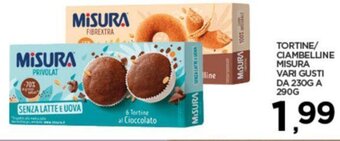 Interspar TORTINE/ CIAMBELLINE MISURA VARI GUSTI DA 230G A 290G offerta