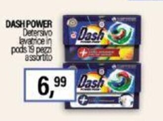Caddy's DASH POWER Detersivo lavatrice in pods 19 pezzi offerta