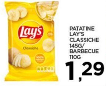 Interspar PATATINE LAY'S CLASSICHE 145G/ BARBECUE 110G offerta