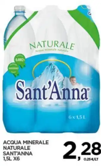 Interspar ACQUA MINERALE NATURALE SANT'ANNA 1,5L X6 offerta