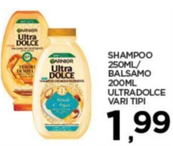Interspar SHAMPOO 250ML/ BALSAMO 200ML ULTRADOLCE VARI TIPI offerta