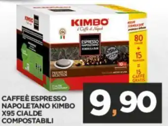 Interspar CAFFE È ESPRESSO NAPOLETANO KIMBO X95 CIALDE COMPOSTABILI offerta