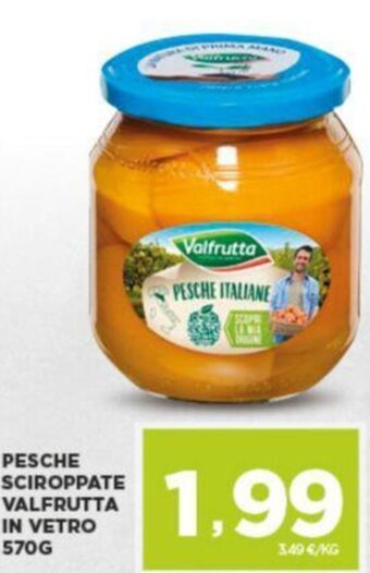 Interspar PESCHE SCIROPPATE VALFRUTTA IN VETRO 570G offerta