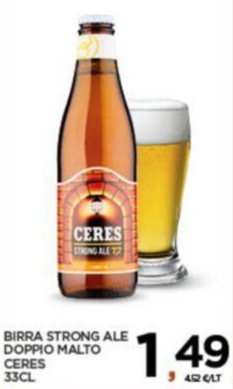 Interspar BIRRA STRONG ALE DOPPIO MALTO CERES 33CL offerta