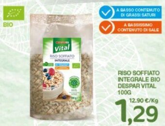 RISO SOFFIATO INTEGRALE BIO DESPAR VITAL 100G