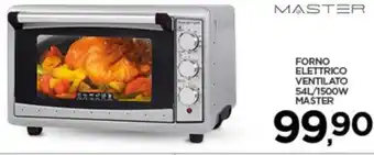Interspar FORNO ELETTRICO VENTILATO 54L/1500W MASTER offerta