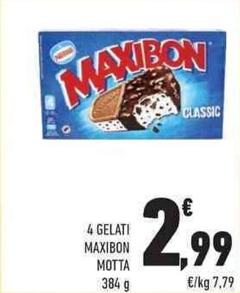 Conad City 4 GELATI MAXIBON MOTTA 384 g offerta