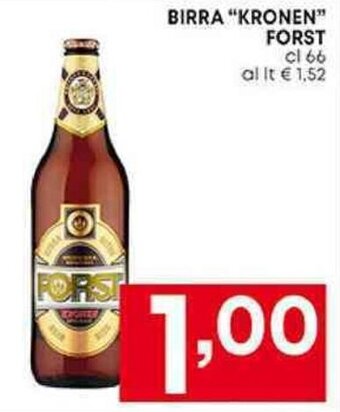 Pam BIRRA "KRONEN" FORST cl 66 offerta