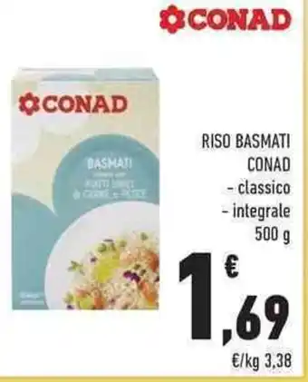 Conad City RISO BASMATI CONAD 500 g offerta