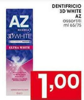 Pam DENTIFRICIO 3D WHITE AZ assortiti ml 65/75 offerta