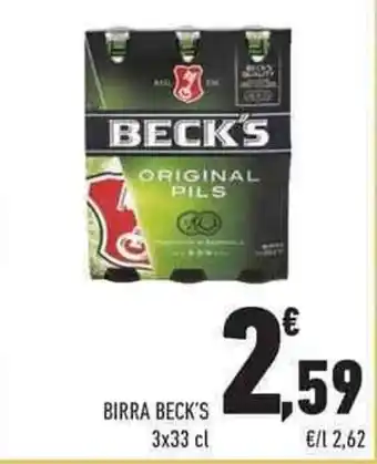 Conad City BIRRA BECK'S 3x33 cl offerta