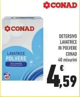 Conad City DETERSIVO LAVATRICE IN POLVERE CONAD 40 misurini offerta