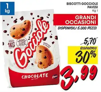 Pam BISCOTTI GOCCIOLE PAVESI Kg 1 offerta