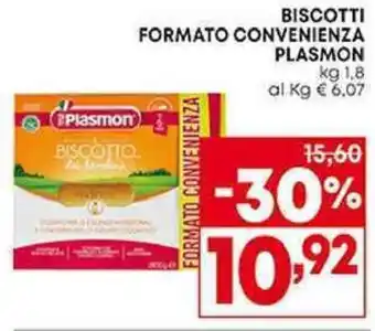 Pam BISCOTTI FORMATO CONVENIENZA PLASMON kg 1.8 offerta
