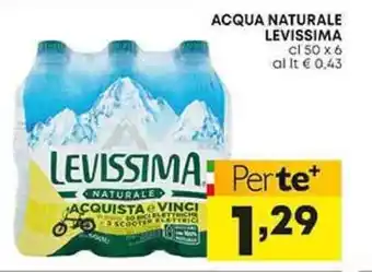 Pam ACQUA NATURALE LEVISSIMA cl 50 x 6 offerta