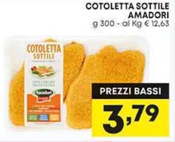 Pam COTOLETTA SOTTILE AMADORI g 300 offerta