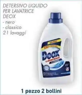 Conad City DETERSIVO LIQUIDO PER LAVATRICE DEOX offerta