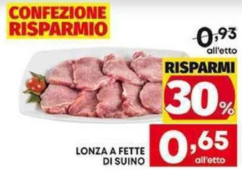 Pam LONZA A FETTE DI SUINO offerta