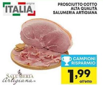 Pam PROSCIUTTO COTTO ALTA QUALITÀ SALUMERIA ARTIGIANA offerta