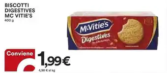Ipercoop BISCOTTI DIGESTIVES MC VITIE'S 400 g offerta