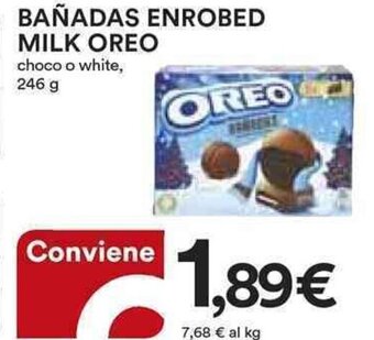 Ipercoop BAÑADAS ENROBED MILK OREO choco o white, 246 g offerta