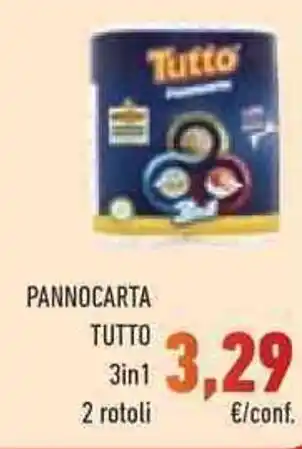 Conad Superstore PANNOCARTA TUTTO 3in1 2 rotoli offerta