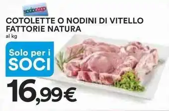 Ipercoop COTOLETTE O NODINI DI VITELLO FATTORIE NATURA offerta