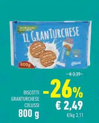 Conad Superstore BISCOTTI GRANTURCHESE COLUSSI 800 g offerta
