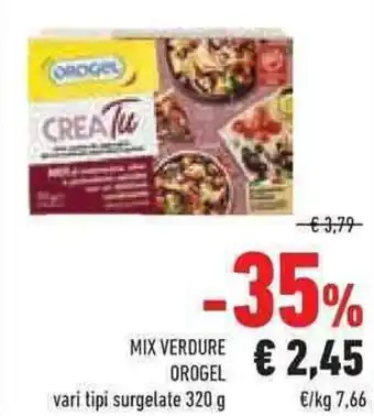 Conad Superstore Mix verdure OROGEL vari tipi surgelate 320 g offerta