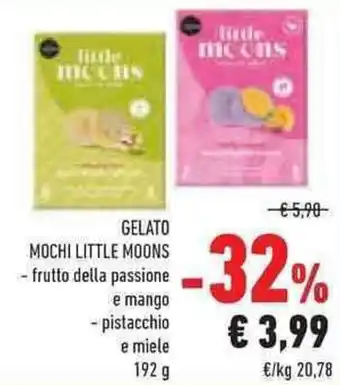 Conad Superstore GELATO MOCHI LITTLE MOONS 192 g offerta