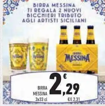 Conad Superstore BIRRA MESSINA 3x33 cl offerta