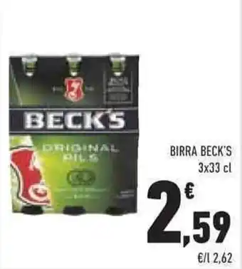Conad Superstore BIRRA BECK'S 3x33 cl offerta