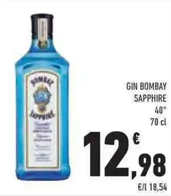 Conad Superstore GIN BOMBAY SAPPHIRE 40° 70 cl offerta