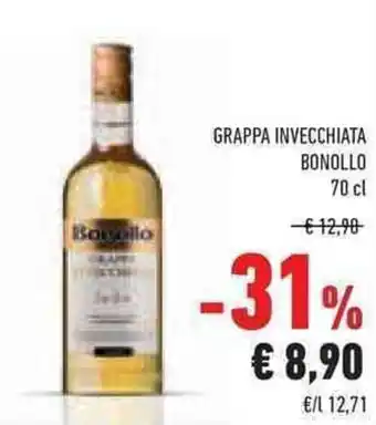 Conad Superstore GRAPPA INVECCHIATA BONOLLO 70 cl offerta