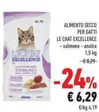 Conad Superstore ALIMENTO SECCO PER GATTI LE CHAT EXCELLENCE 1,5 kg offerta