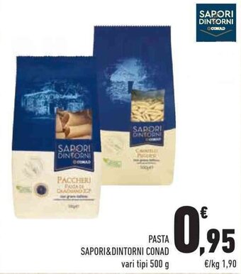 Conad Superstore PASTA SAPORI&DINTORNI CONAD vari tipi 500 g offerta