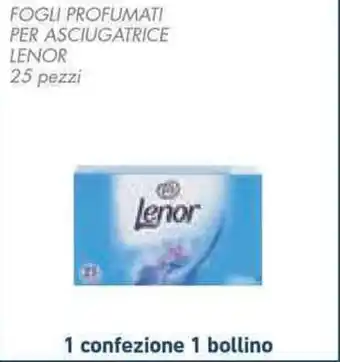 Conad Superstore FOGLI PROFUMATI PER ASCIUGATRICE LENOR 25 pezzi offerta