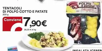 Ipercoop TENTACOLI DI POLPO COTTO E PATATE 300 g offerta