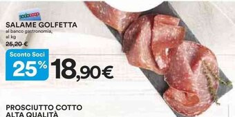 Ipercoop SALAME GOLFETTA offerta