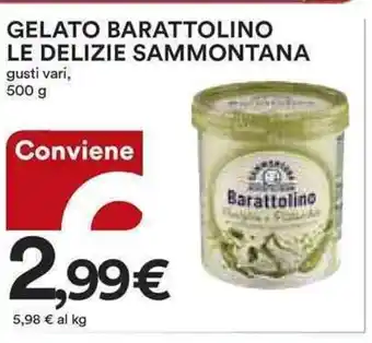 GELATO BARATTOLINO LE DELIZIE SAMMONTANA gusti vari, 500 g