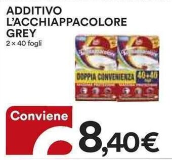 Ipercoop ADDITIVO L'ACCHIAPPACOLORE GREY 2 x 40 fogli offerta