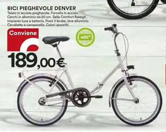 Ipercoop BICI PIEGHEVOLE DENVER offerta