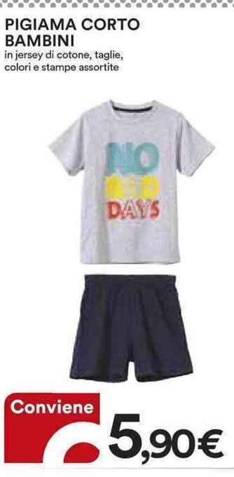 Ipercoop PIGIAMA CORTO BAMBINI offerta
