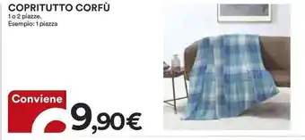 COPRITUTTO CORFÙ 1 o 2 piazze. Esempio: 1 piazza