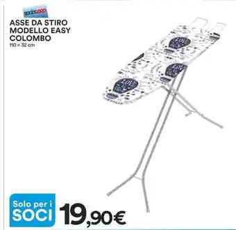 Ipercoop ASSE DA STIRO MODELLO EASY COLOMBO 110x32cm offerta