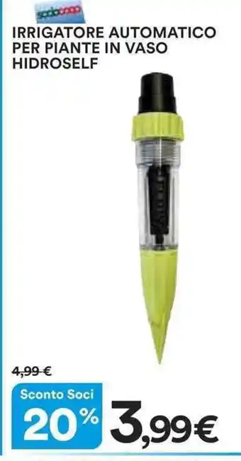 Ipercoop IRRIGATORE AUTOMATICO PER PIANTE IN VASO HIDROSELF offerta